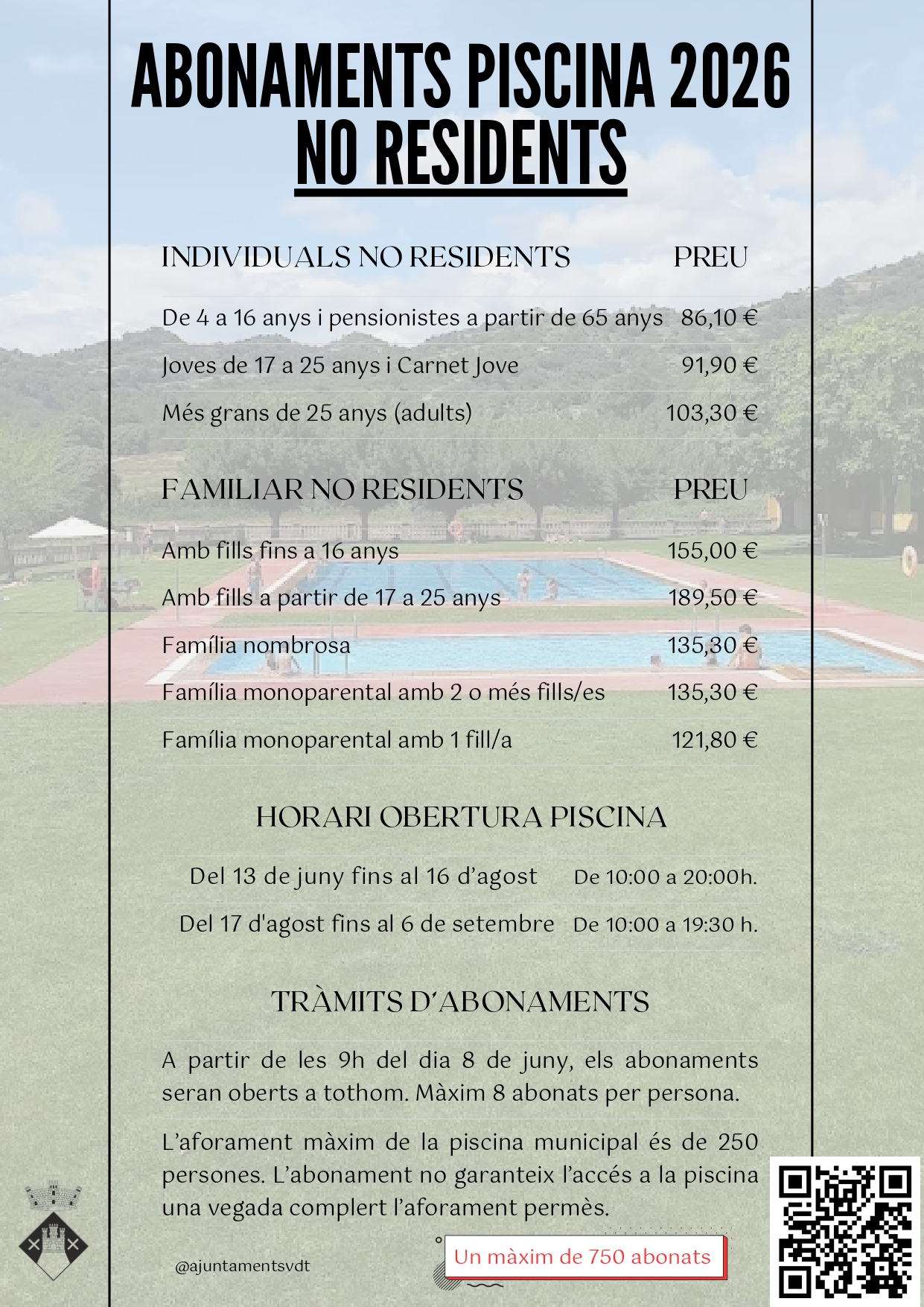 ABONAMENTS PISCINA
