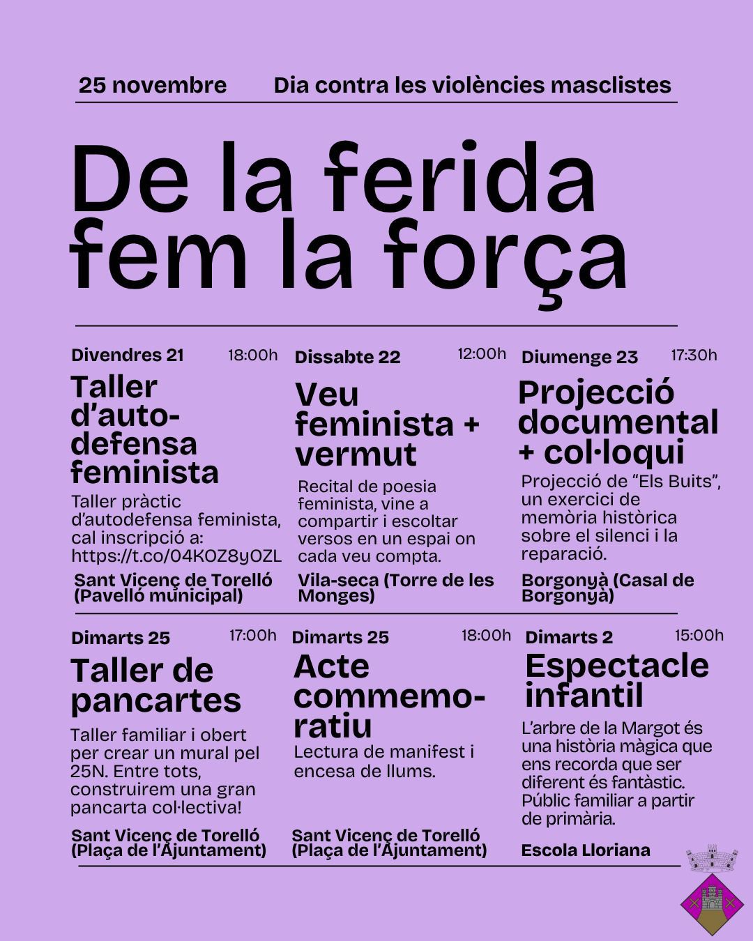 ACTES PEL 25N ?? De la ferida fem la força