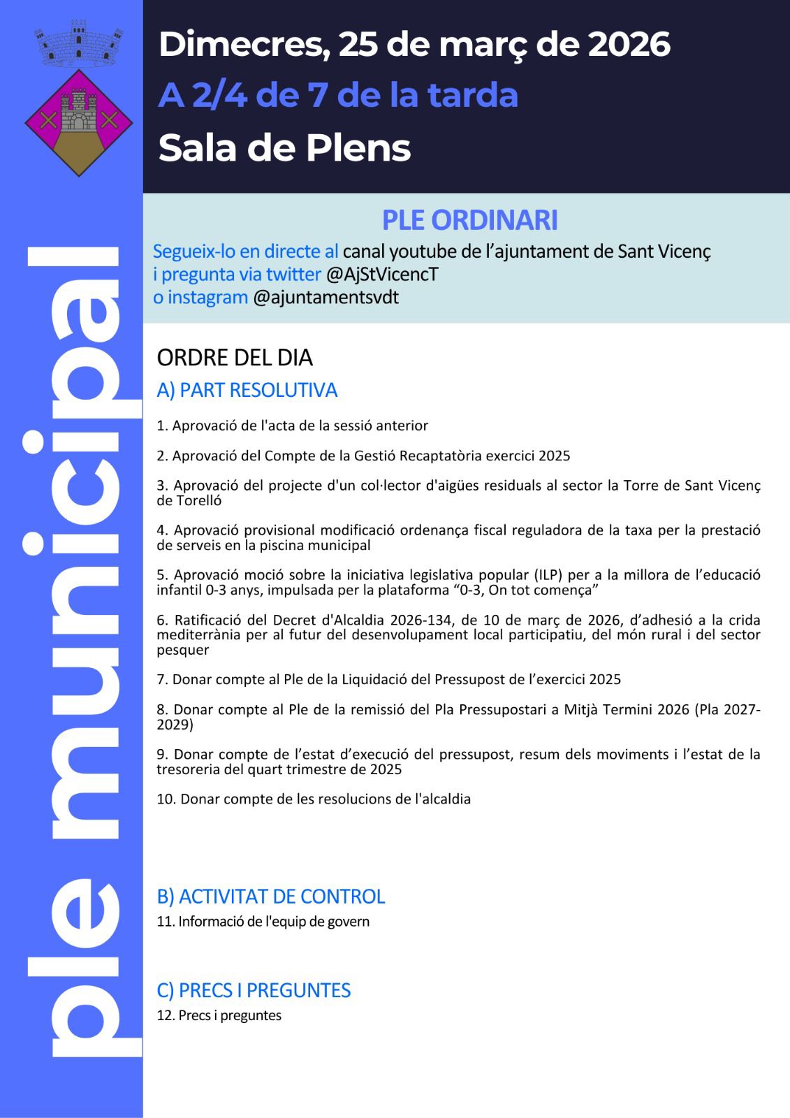 PLE ORDINARI