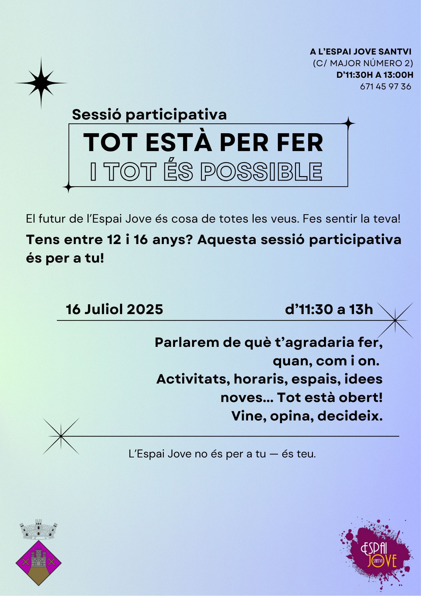 SESSI&Oacute; PARTICIPATIVA ESPAI JOVE