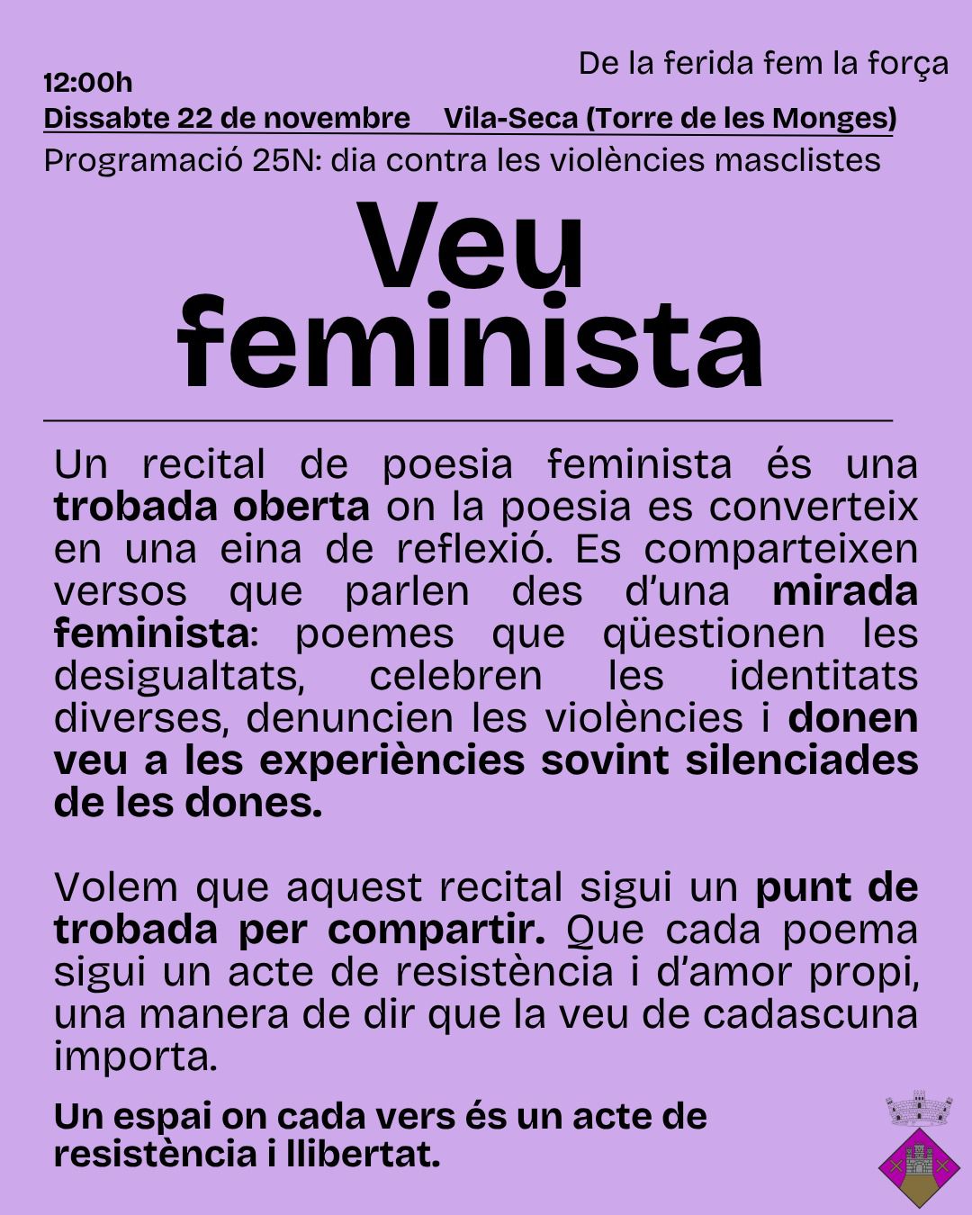 Veu feminista - Recital de poesia + vermut